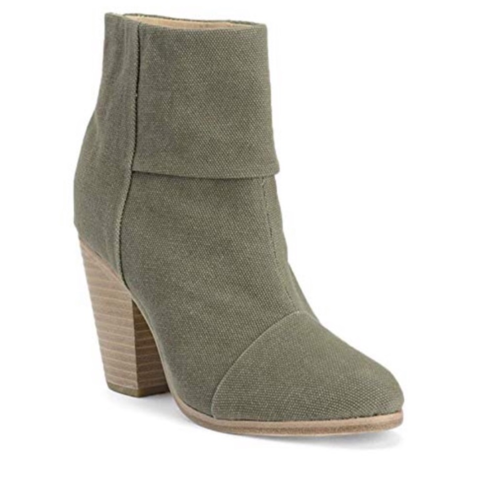 Rag & Bone Newbury Canvas Bootie - Khaki/Green